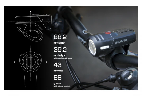 Eclairage Avant Sigma Aura 45 USB – Image 4