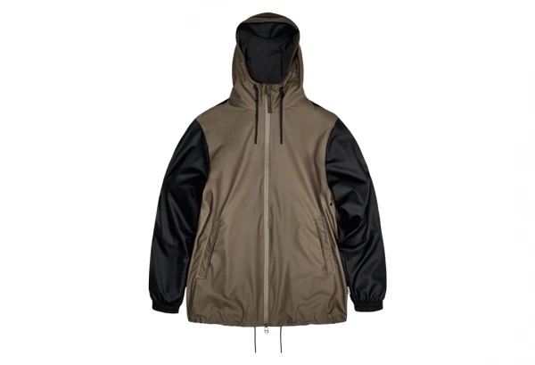 Veste Unisexe Rains Storm Breaker Jaune Fluo Marron / Noir – Image 4