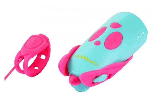 Éclairage Avant / Klaxon Hornit Mini Turquoise / Rose – Image 2