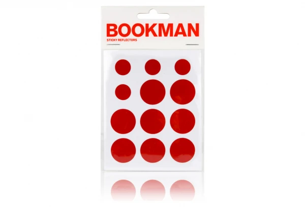 BOOKMAN Stickers Reflechissant Rouge