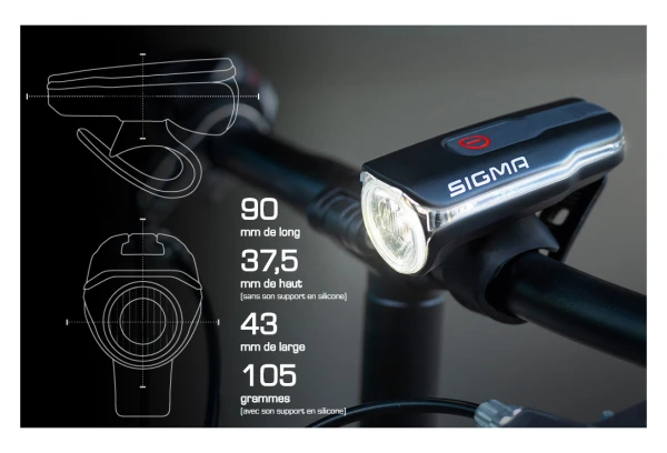 Eclairage Avant Sigma Aura 80 USB – Image 2