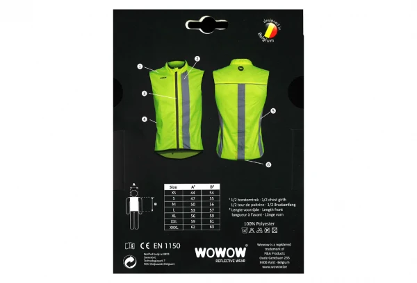 Veste Sans Manches Réfléchissante Wowow Maverick Jaune Fluo – Image 5